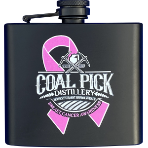 Coal Pick Flask Breast Cancer Awareness
