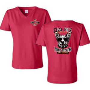 Women's V-Neck (Coal Pick Puppy)